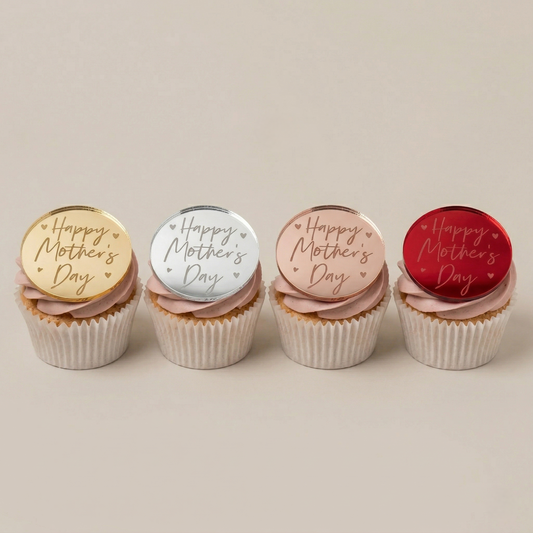 Mini cake topper Happy Mother's day coras