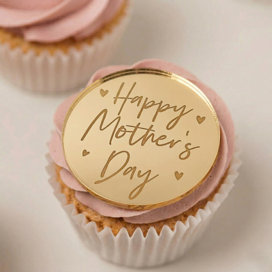 Mini cake topper Happy Mother's day coras
