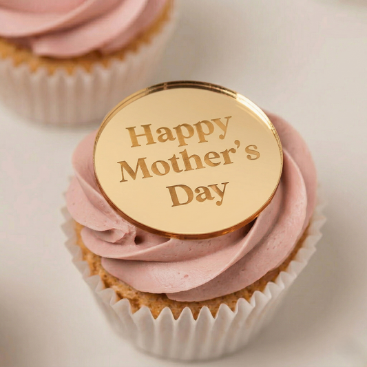 Mini cake topper Happy Mother's day simple