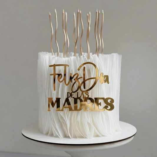 Cake topper frontal Feliz día de las madres